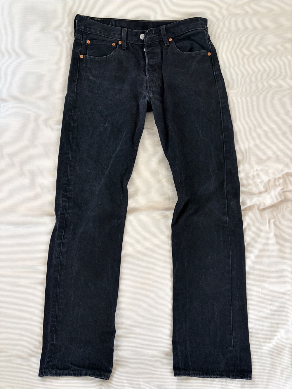Levi's Black Straight-Leg 501 Jeans